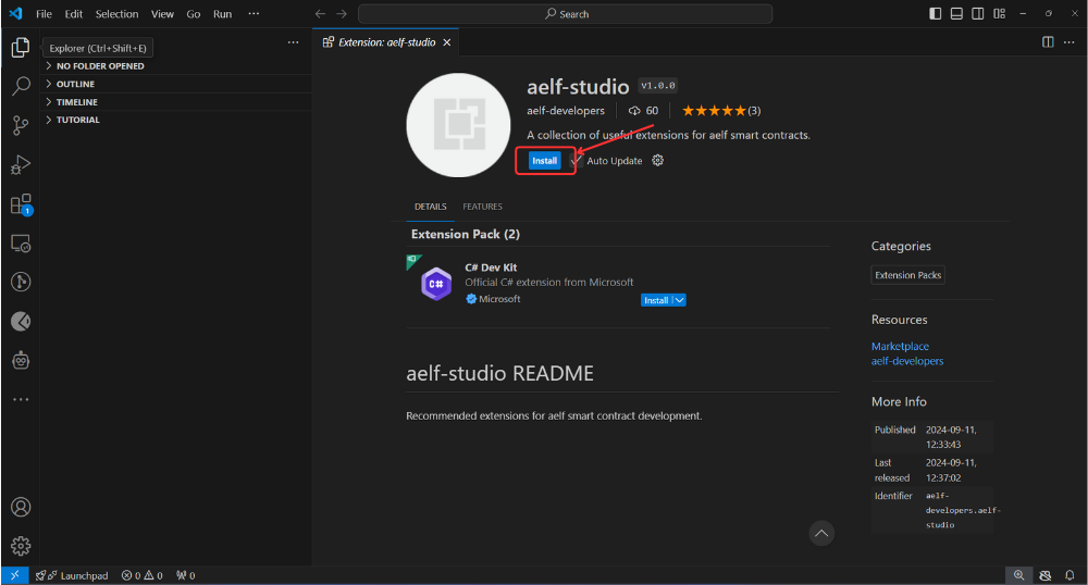 click-install-aelf-studio